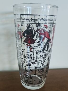 1950s Hazel Atlas Cocktail Mixer Glass • MCM Barware Recipes